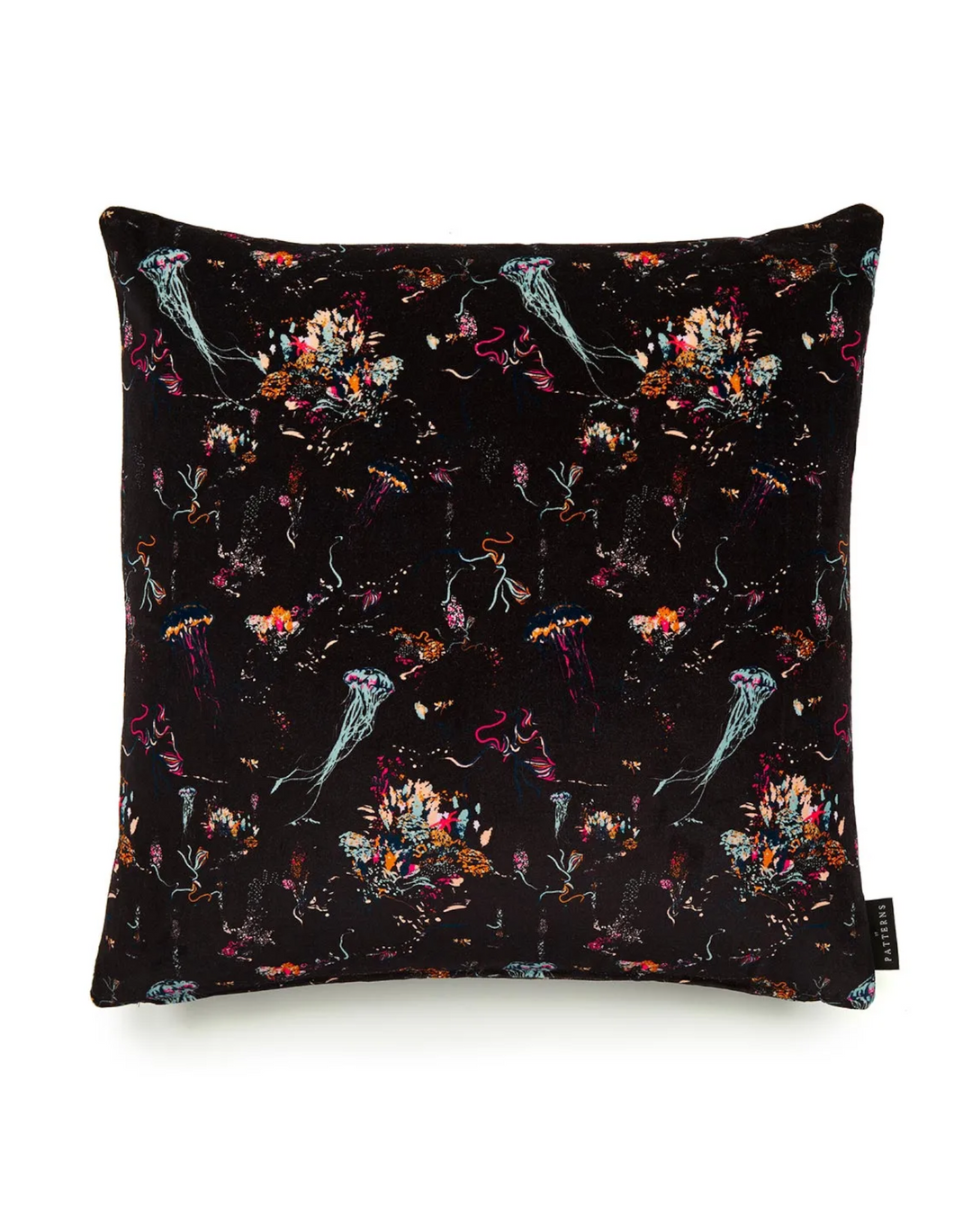 17 Patterns Jellyfish Black Cushion