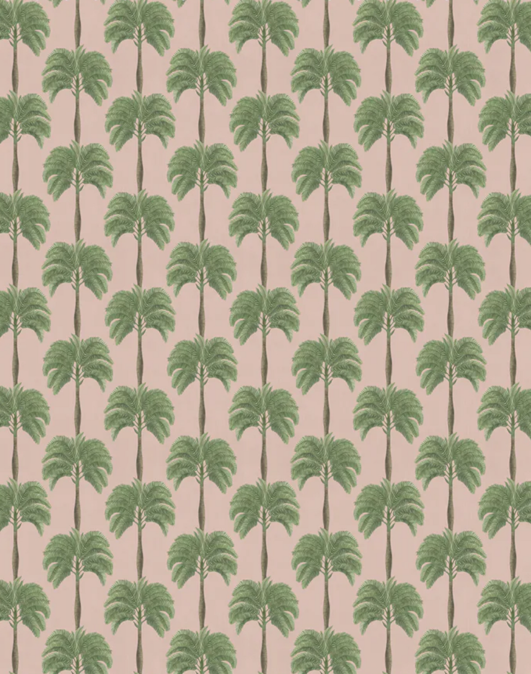Little Palma Velvet Fabric, Flamingo
