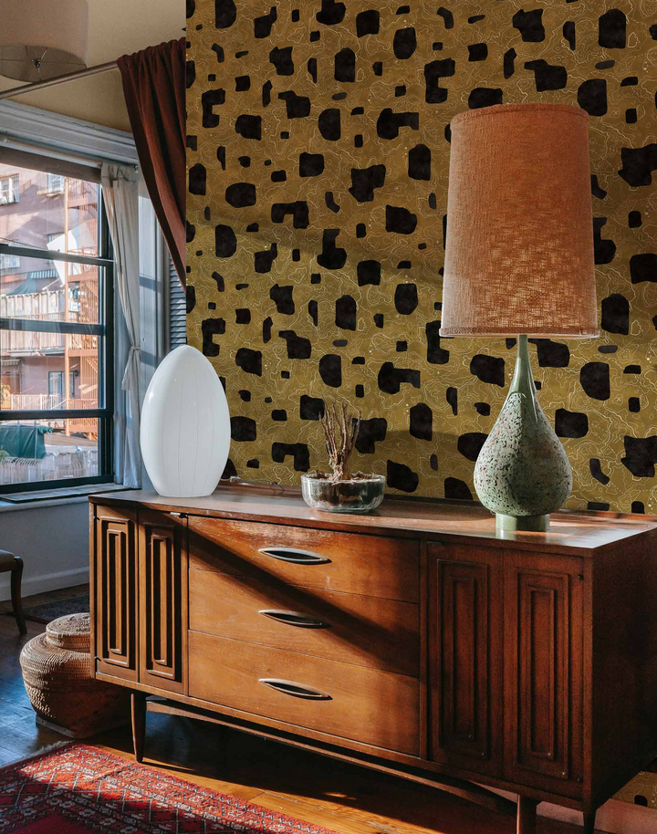 Map Xylography Black PL5003-3