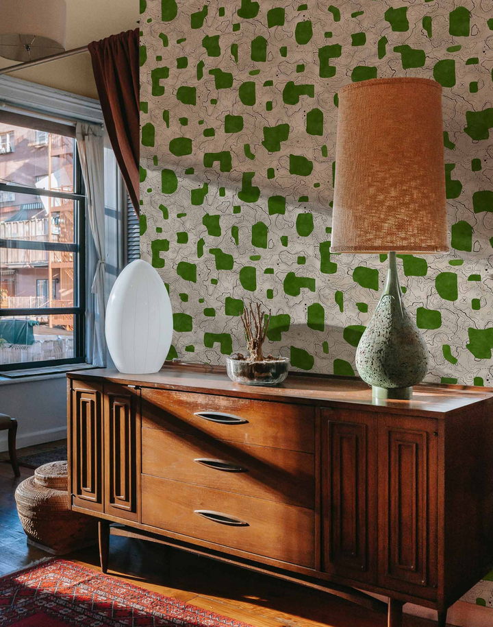 Map Xylography Green PL5003-1