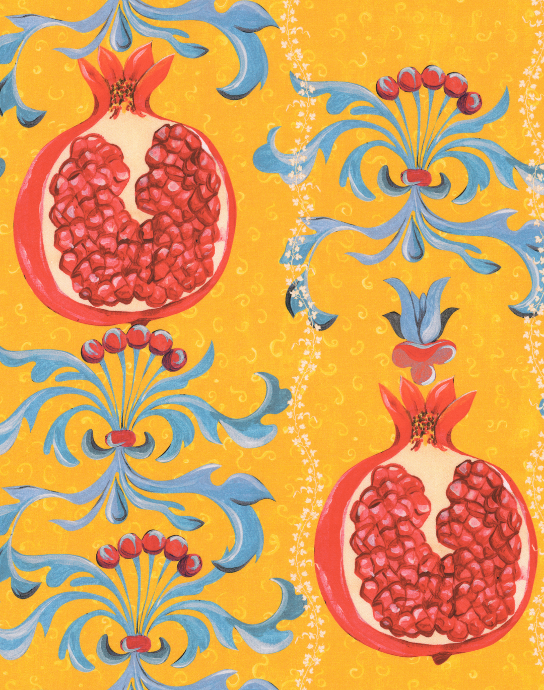 Melagranata Limone Cotton Satin