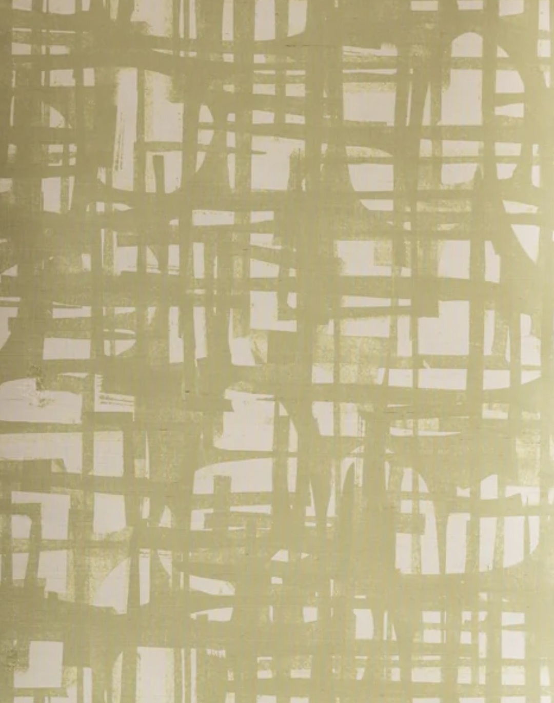 Grasscloth Monoprint, Split Pea