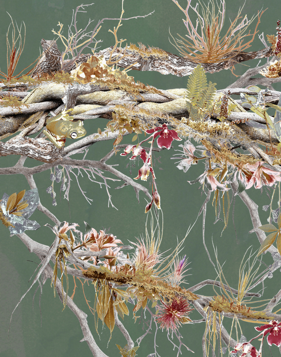 Paradise Tree Garden, Dark Sage Green