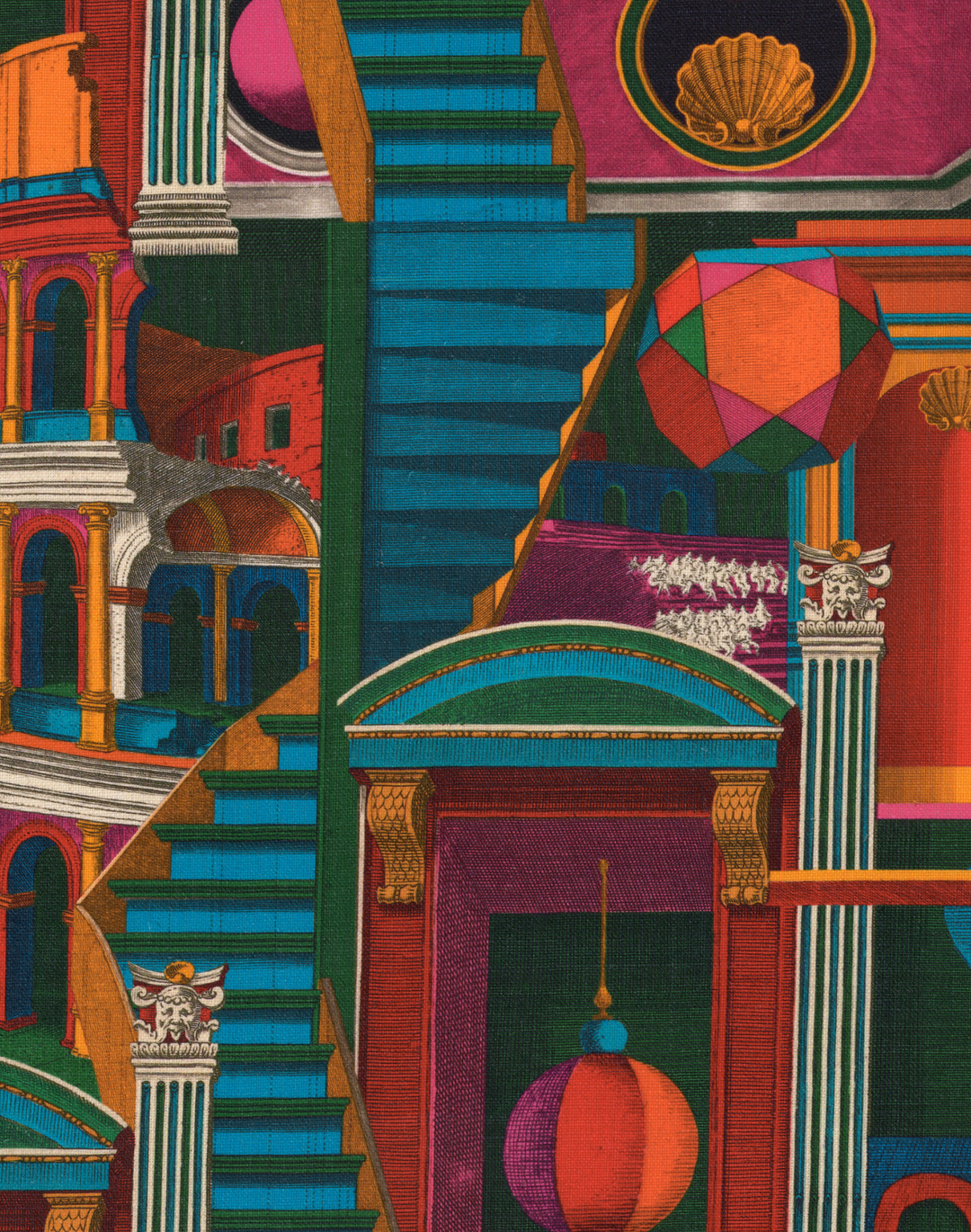 Piazza Delgi Arlecchini Fabric