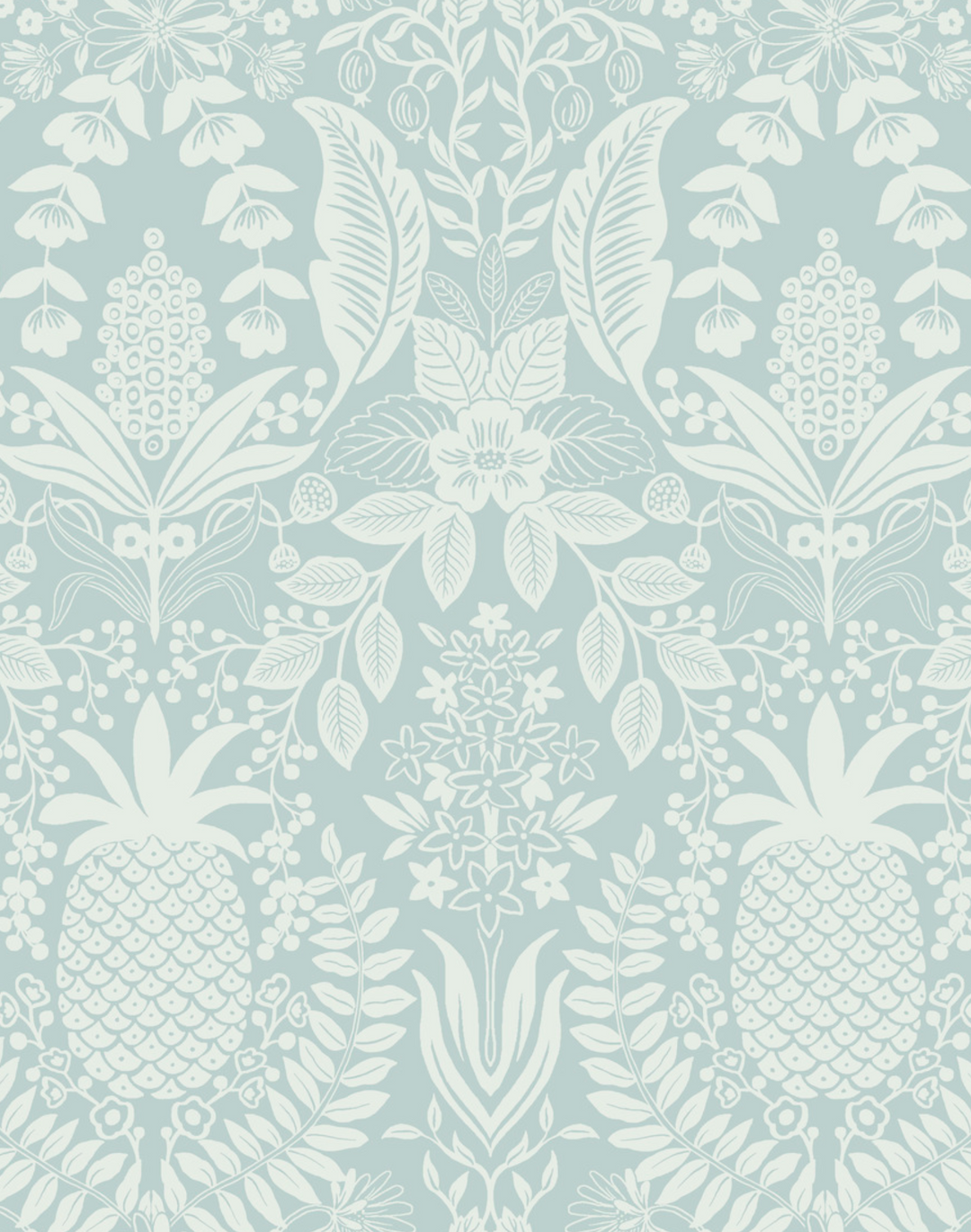 Pineapple Damask Light Blue RF7484