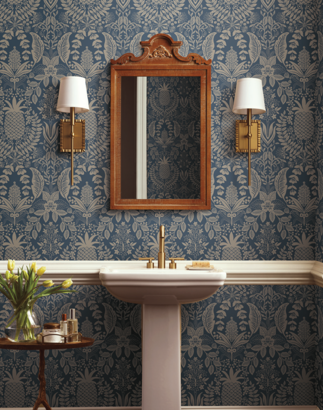 Pineapple Damask Navy RF7486