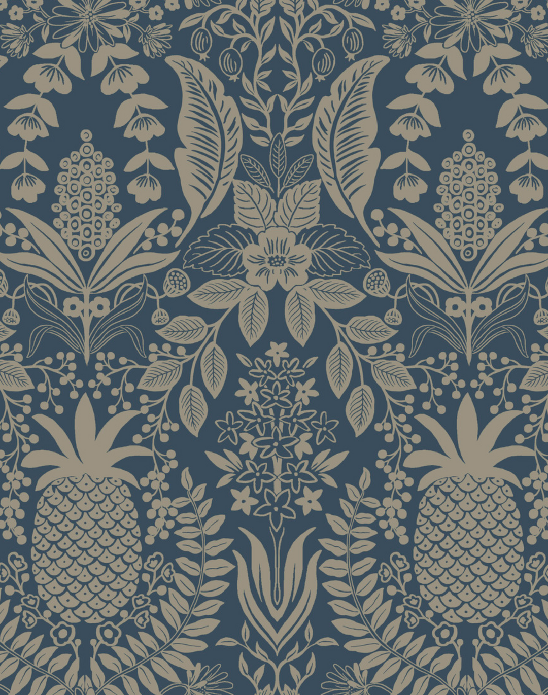 Pineapple Damask Navy RF7486