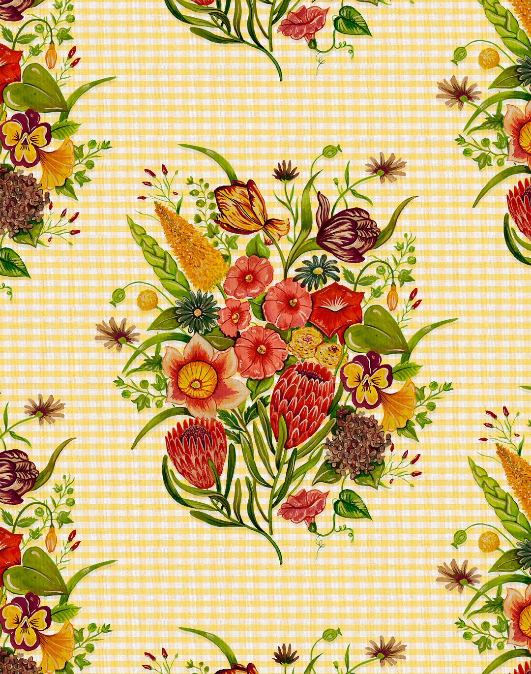 Posy, Xanthe-Yellow Gingham