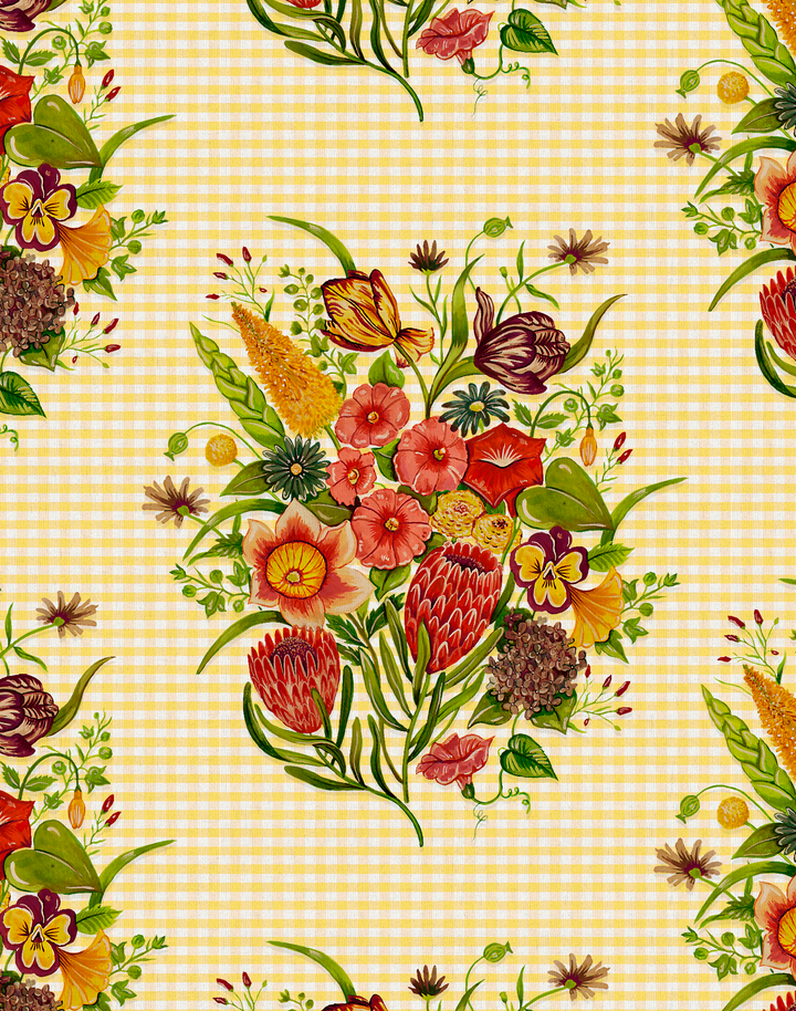 Posy, Xanthe-Yellow Gingham