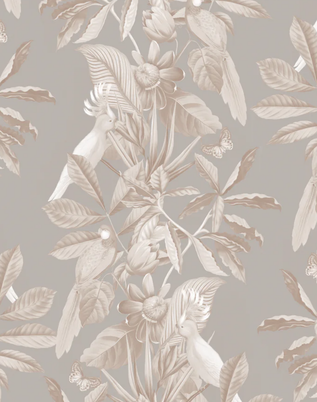 Passiflora Linen Fabric, Ammonite