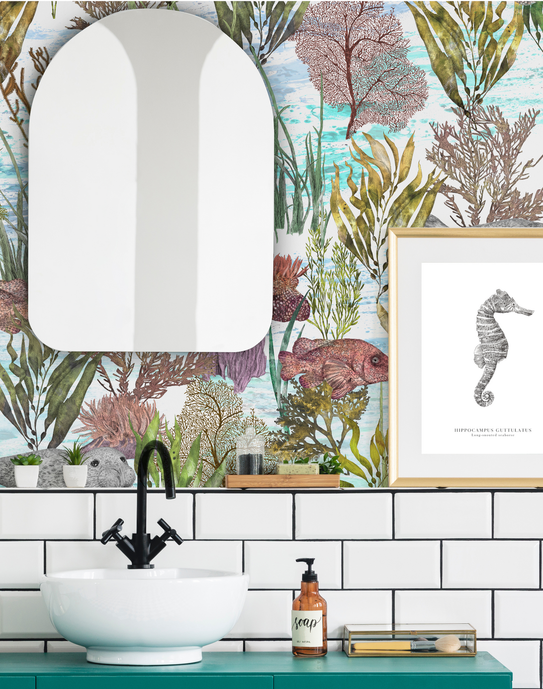 Seaview Mural, Watercolor