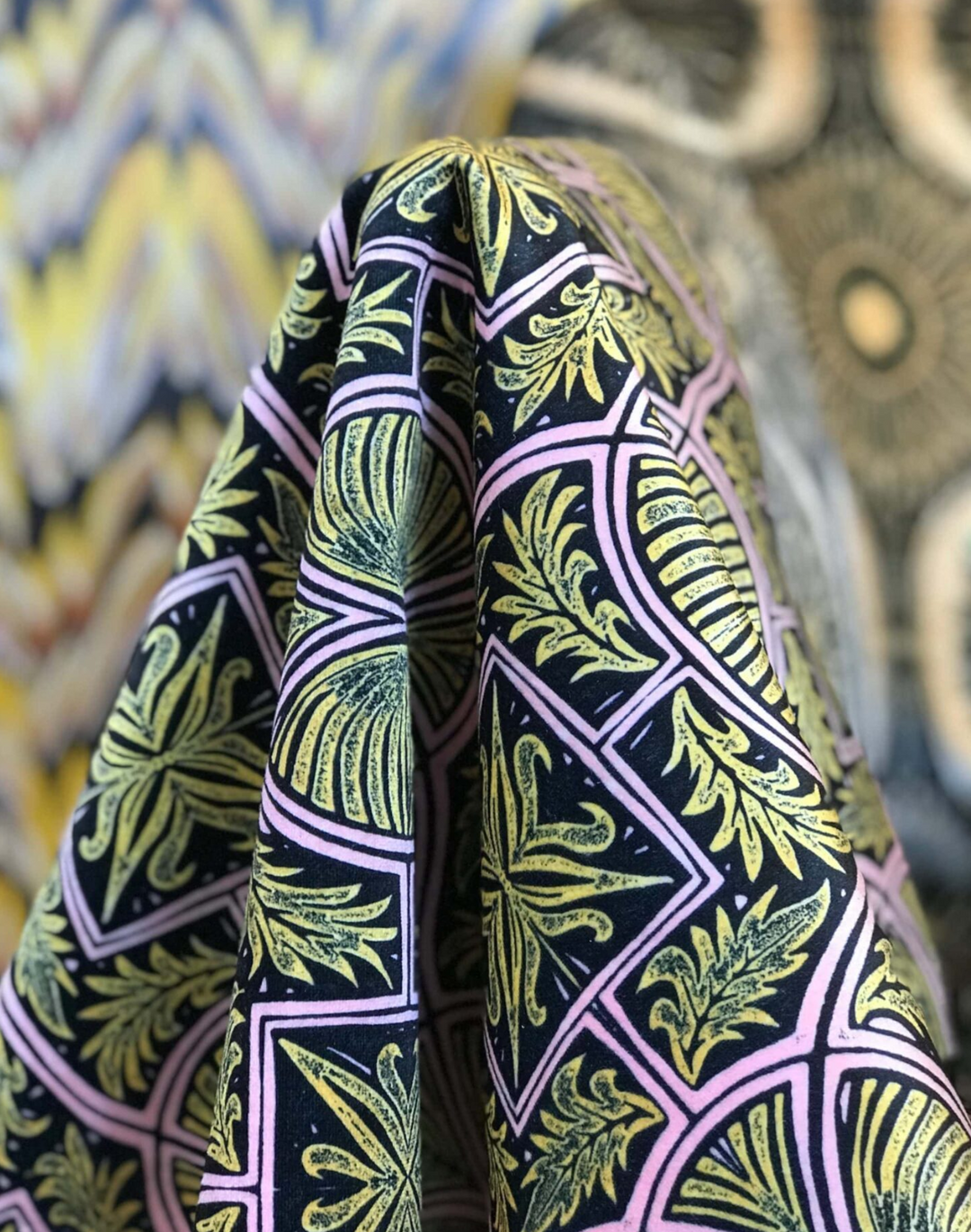 Sgt. Pepper Velvet Fabric, Mustard