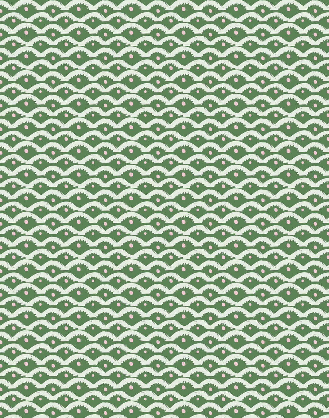 Wiggly Squiggly, Green and Pink - SMALL SCALE