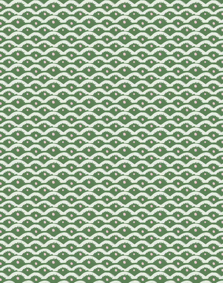 Wiggly Squiggly, Green and Pink - SMALL SCALE