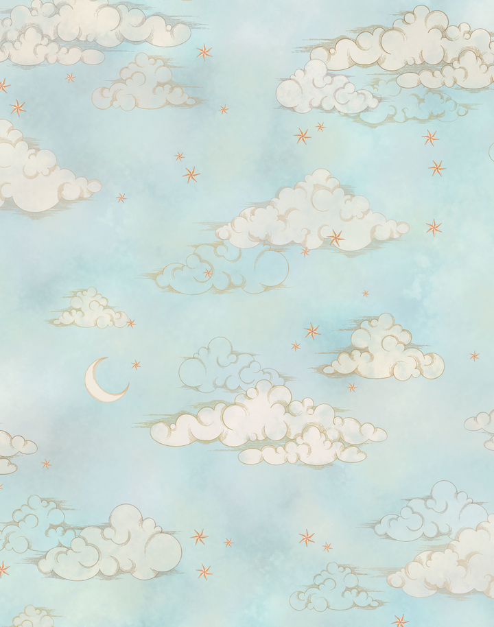 STARRY CLOUDS GREEN SKY
