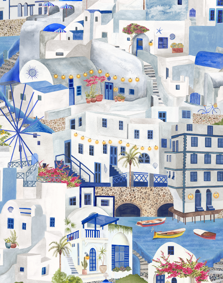 THE MEDITERRANEAN, BLUE & WHITE
