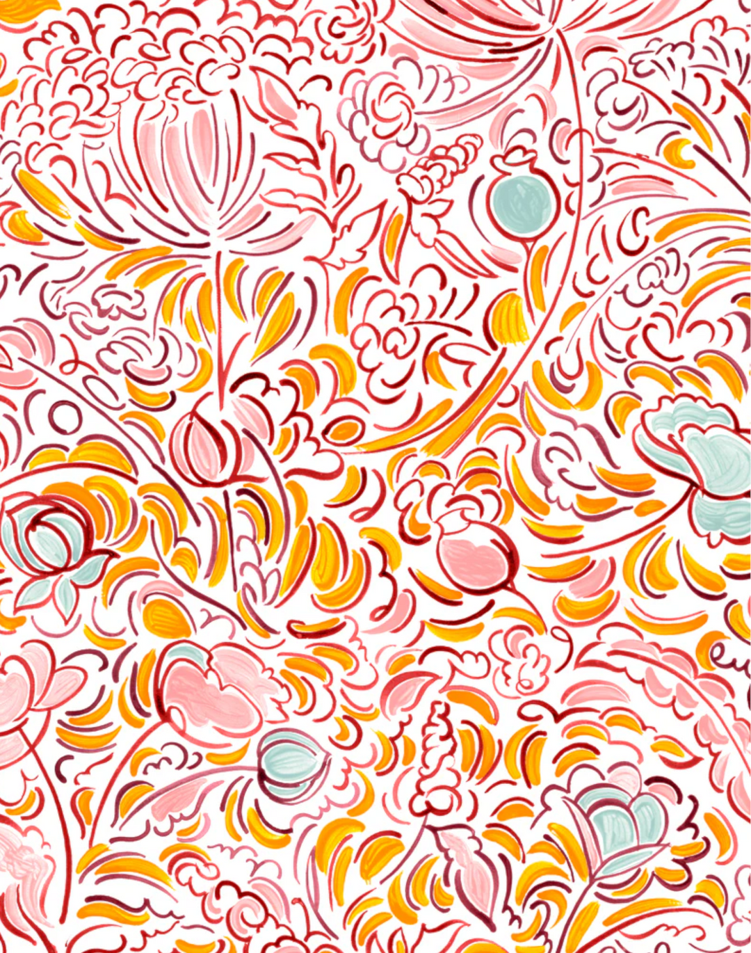 The Wild Field Orange, Cotton/Linen