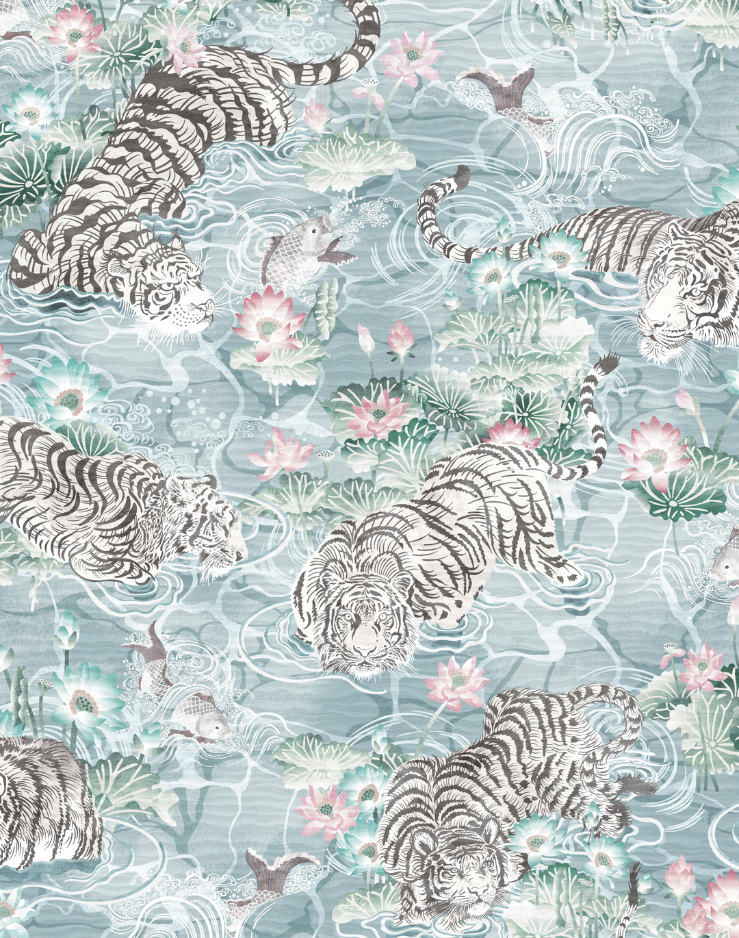TIGER LILY, ARCTIC BLUE & PINK