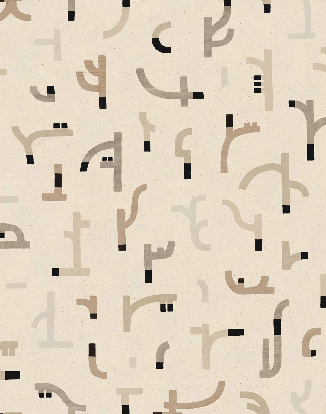 Tribal Tongue, Beige NP5104-6