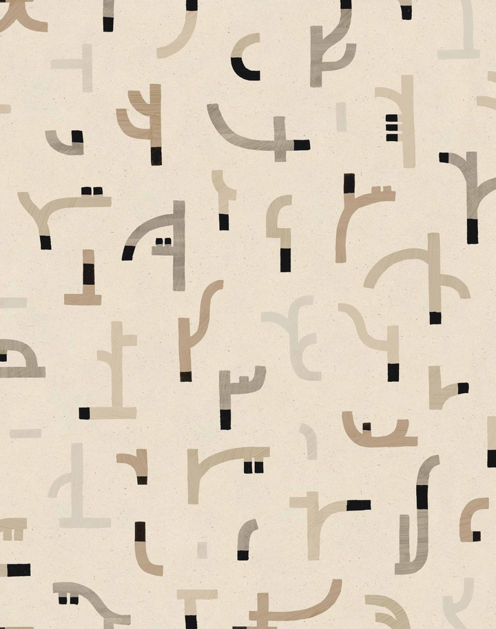 Tribal Tongue, Beige NP5104-6