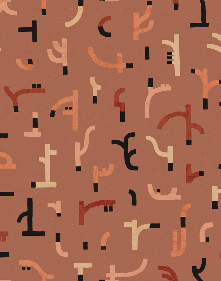 Tribal Tongue, Red NP5104-3