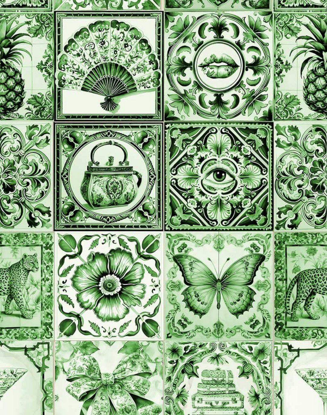 Willow Couture Tiles, Green