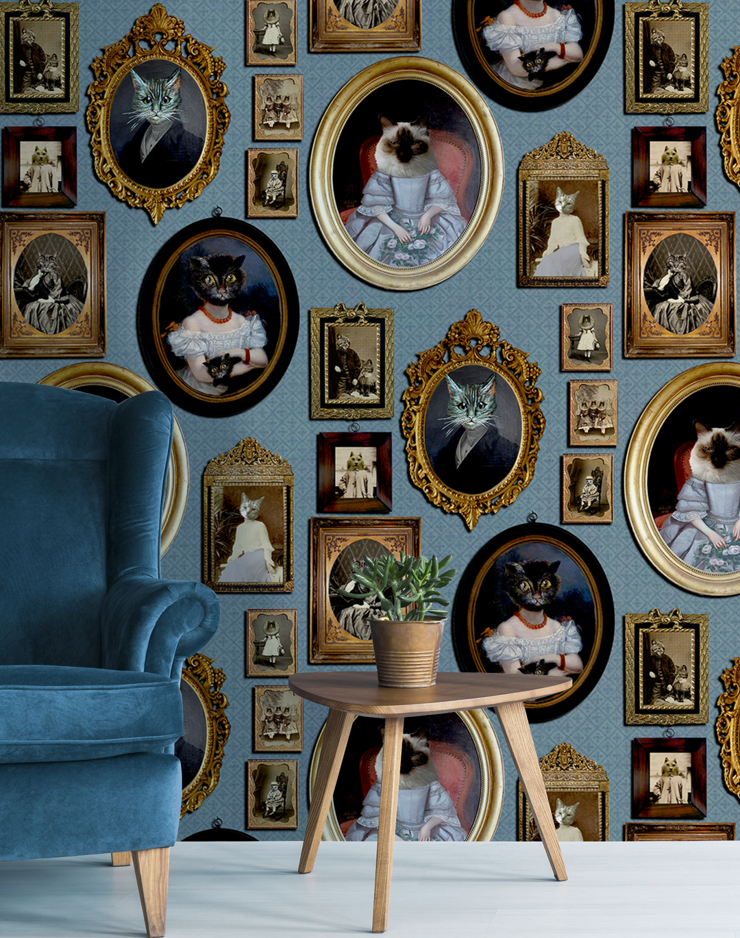 A Cavalcade of Cats, Blue