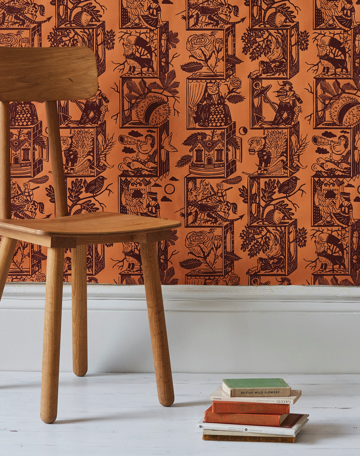 Albion, Orange/Mahogany