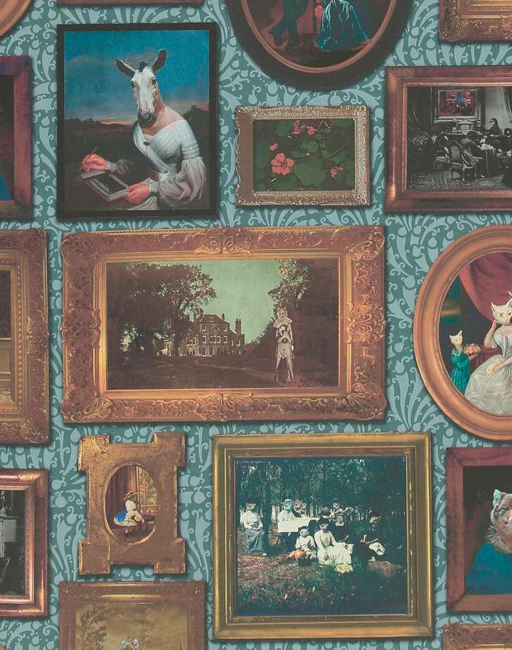 At the Art Gallery, Teal