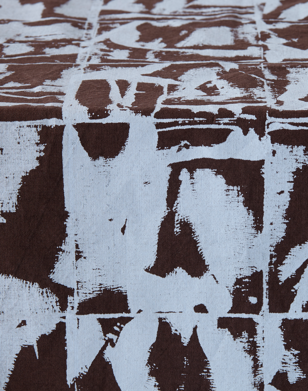 Bloc, Pale Blue - Linen Fabric