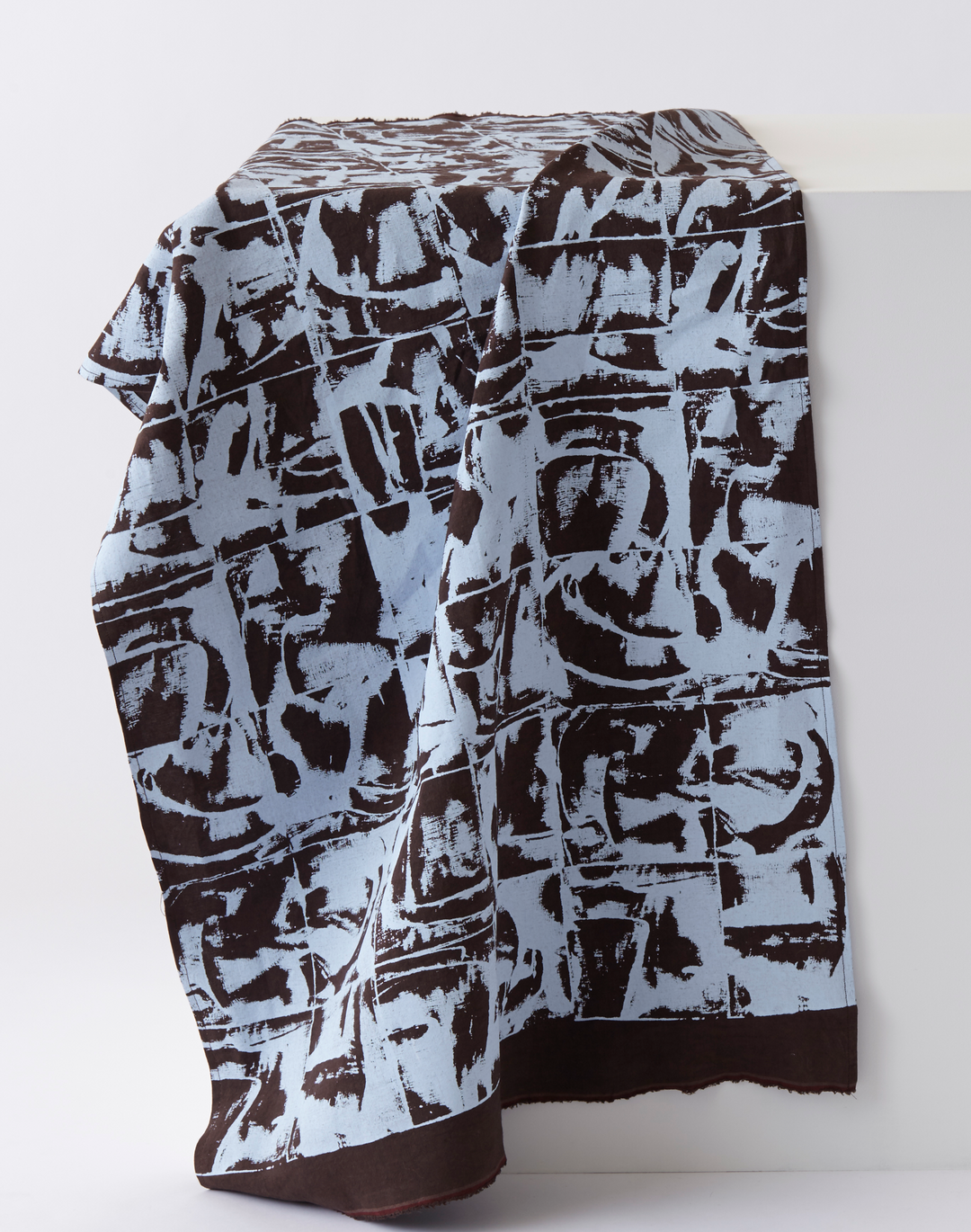 Bloc, Pale Blue - Linen Fabric