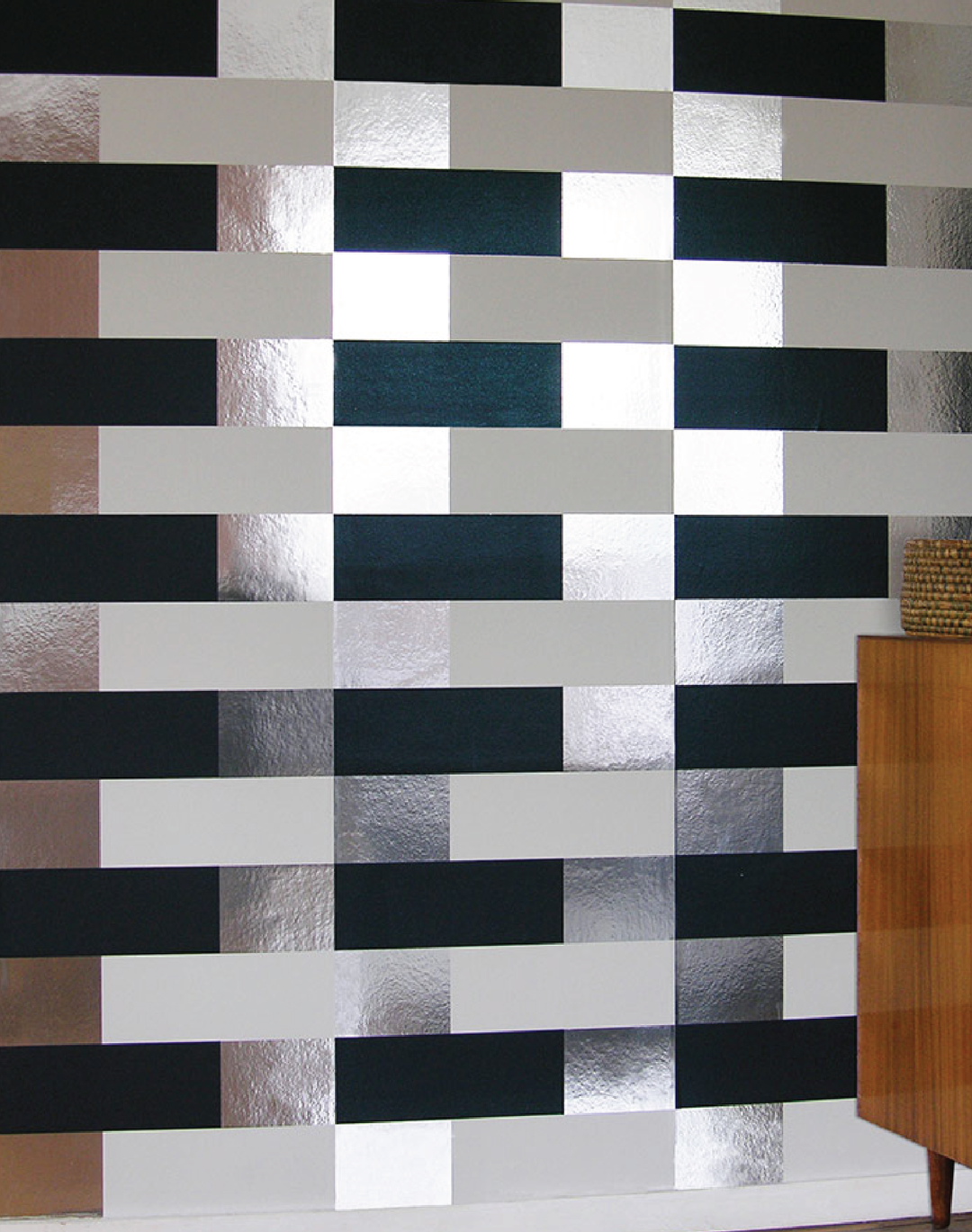 Block, Silver Navy White