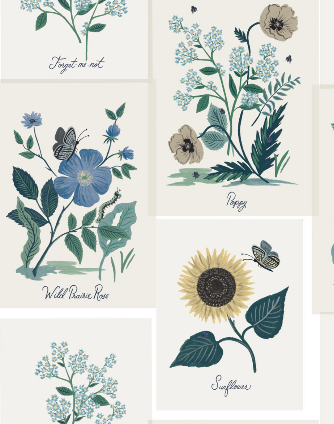 Botanical Prints Indigo RP7335