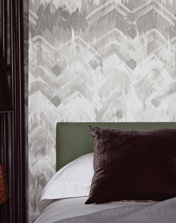 Brushed Herringbone, Grey