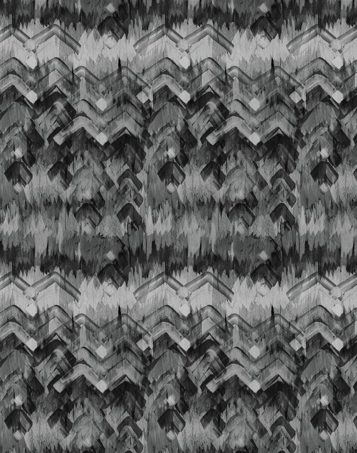 Brushed Herringbone, Black