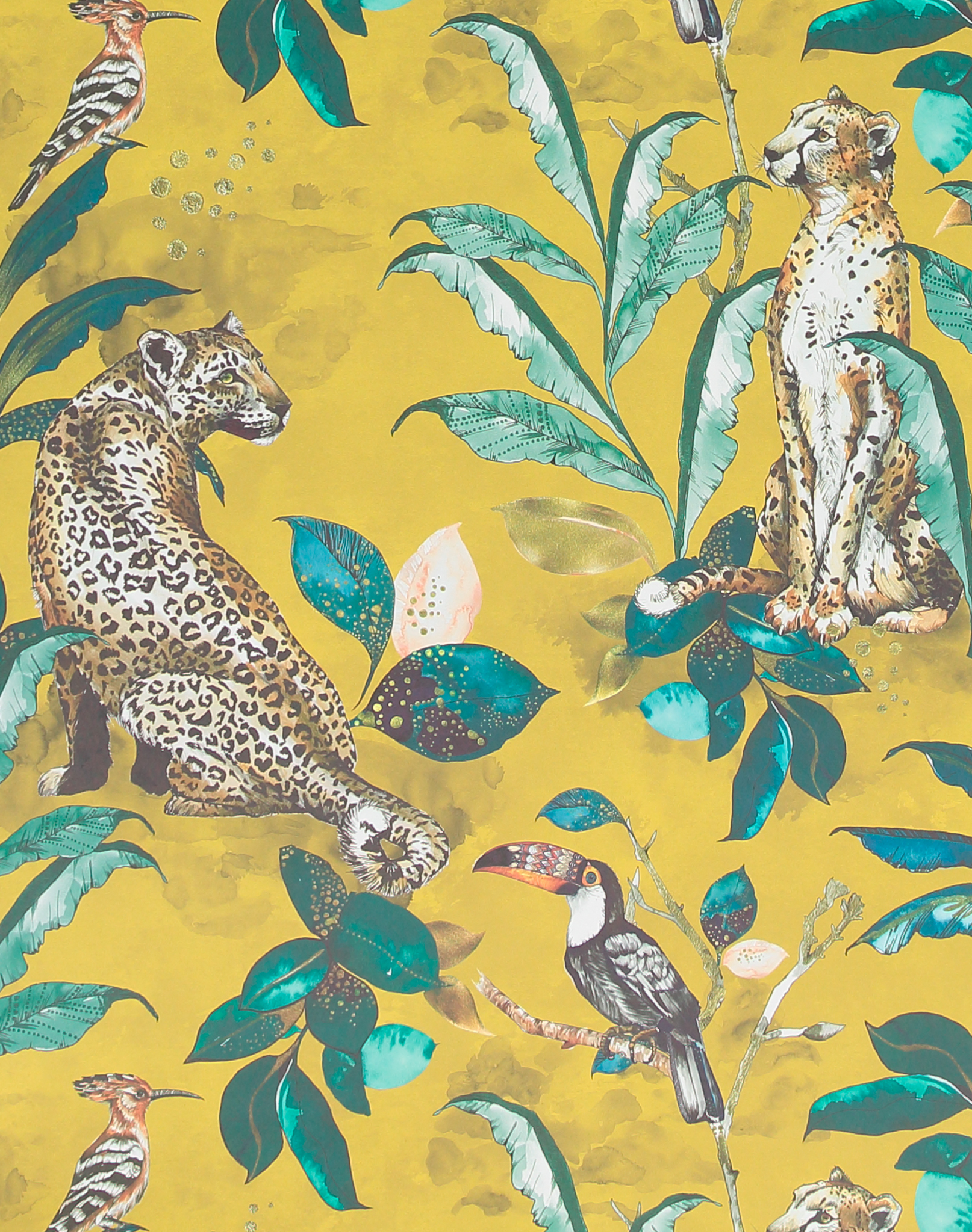 Cheetah, Mustard – The Pattern Collective