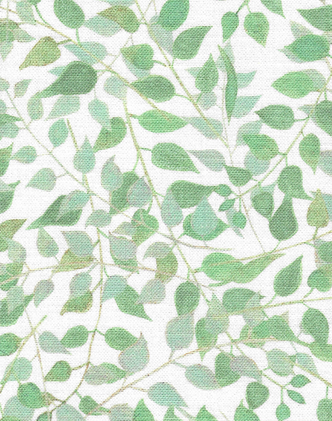 Confetti Leaves Fabric, Malachite