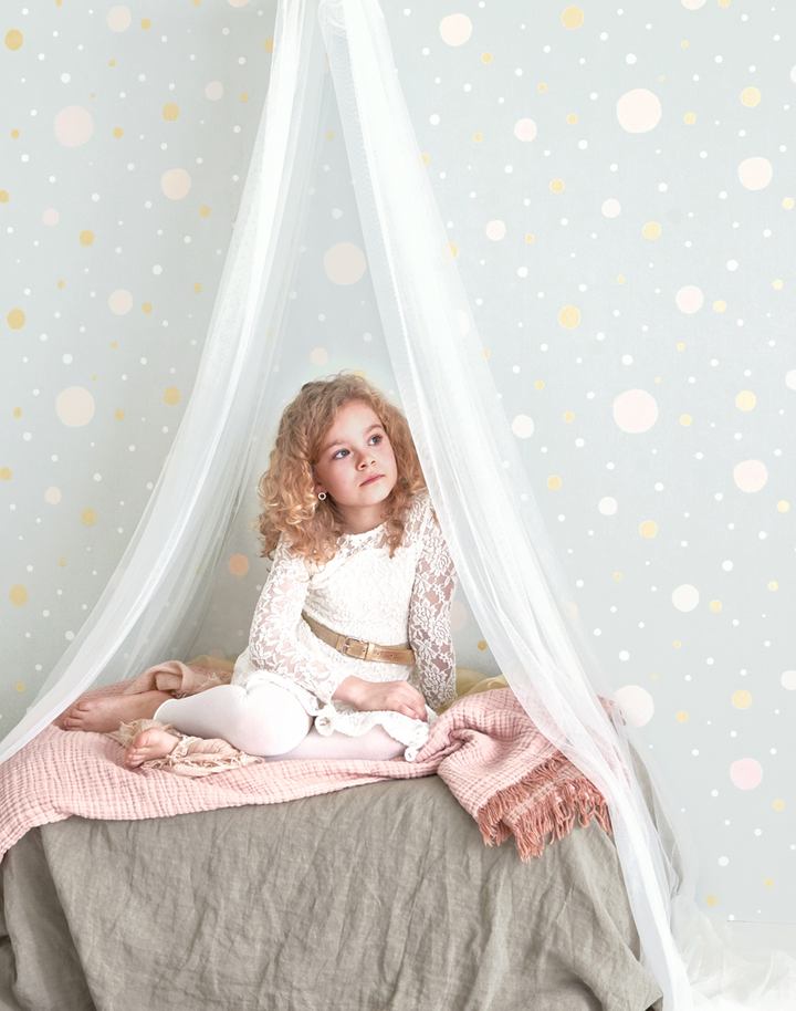 Confetti, Grey/Gold 117-01