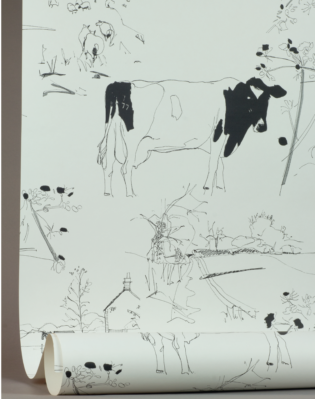 Countryside Toile, Optic White