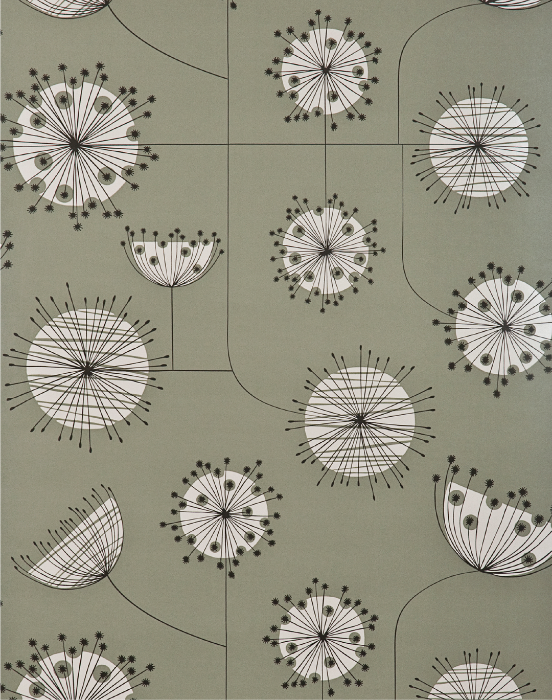 Dandelion Mobile, French Grey with White