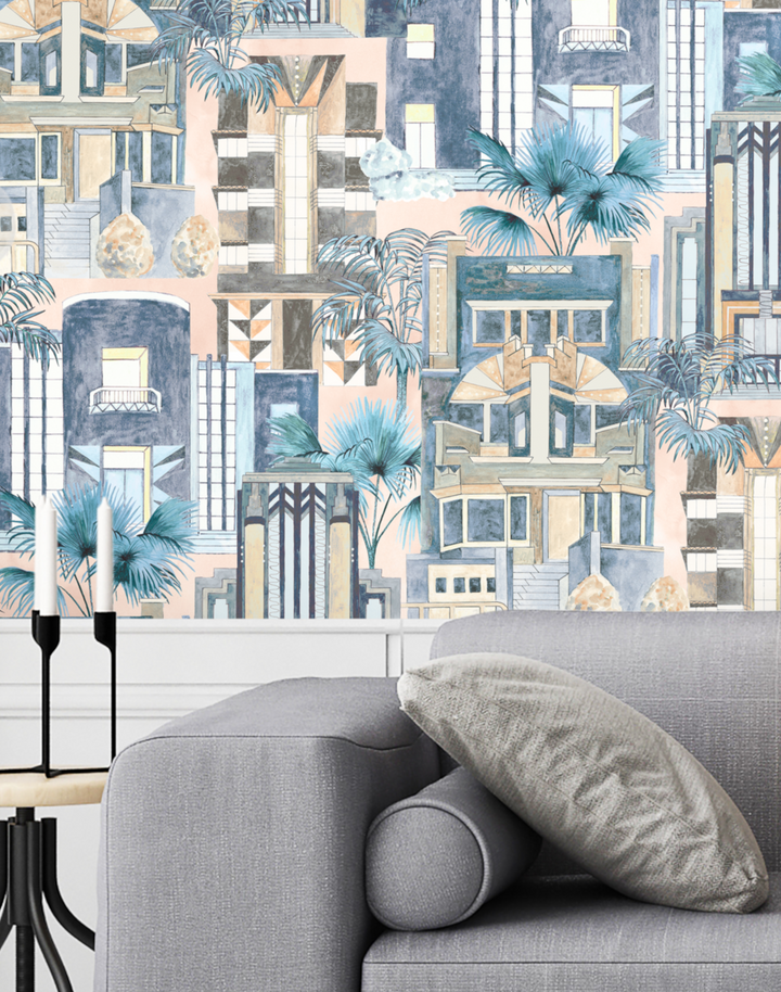 DOWNTOWN DECO PASTEL BLUE