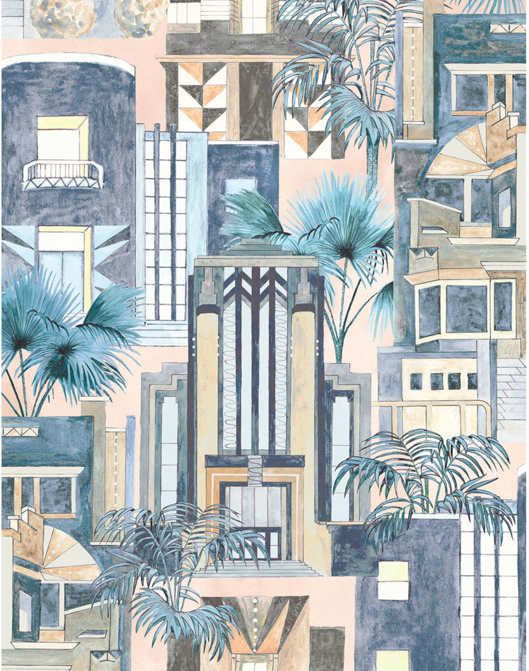 DOWNTOWN DECO PASTEL BLUE