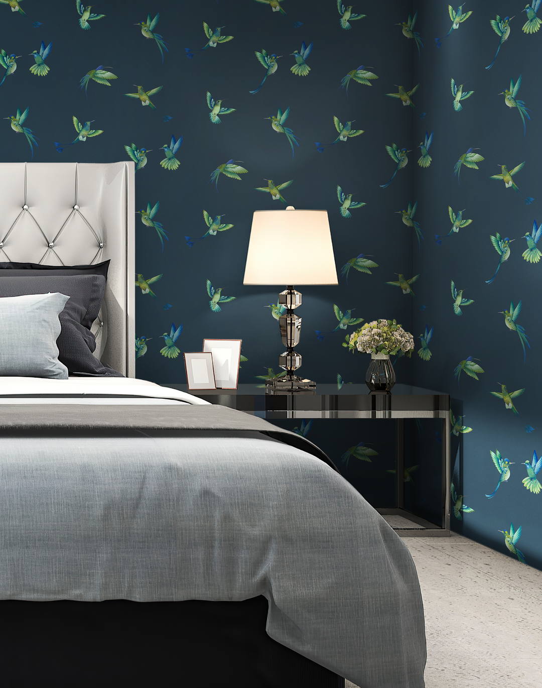 EXOTIC BIRDS MIDNIGHT BLUE