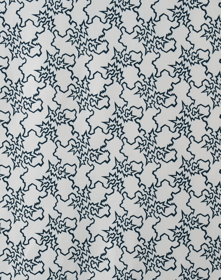 Storm Fabric, Rainforest on White