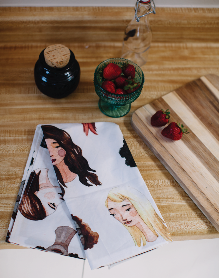 Bethany Eden Faces Tea Towel