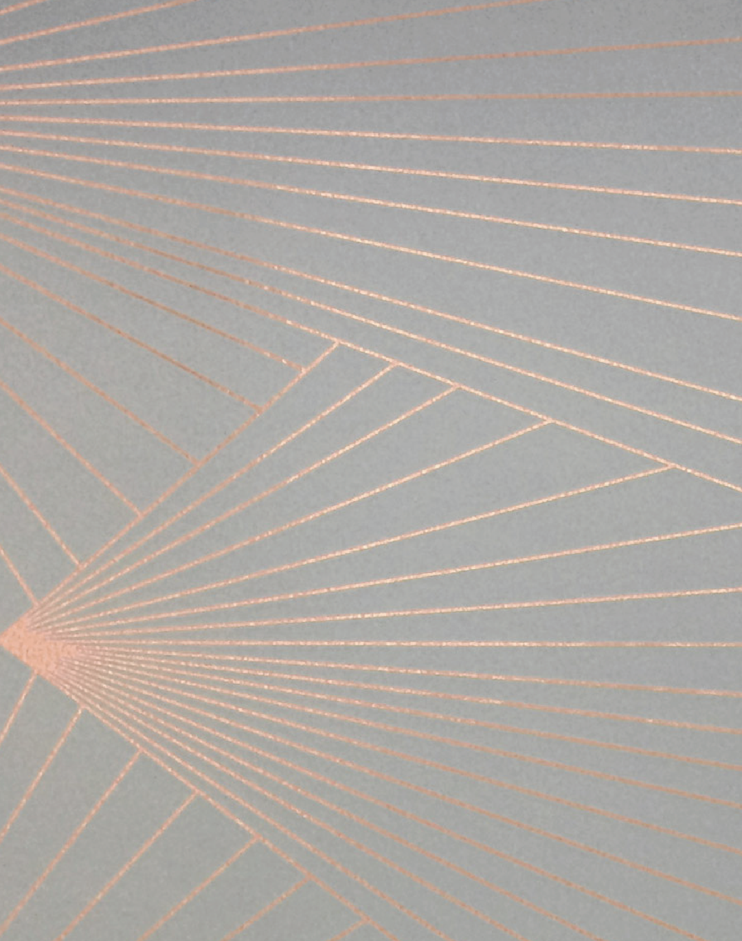 Fan, Copper Rose & Zinc Grey