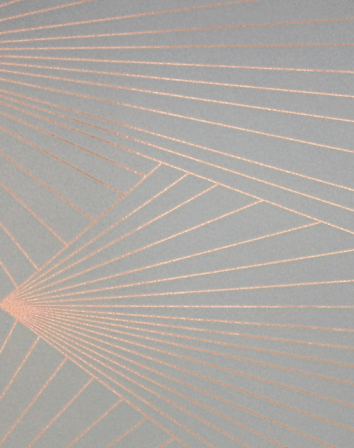 Fan, Copper Rose & Zinc Grey