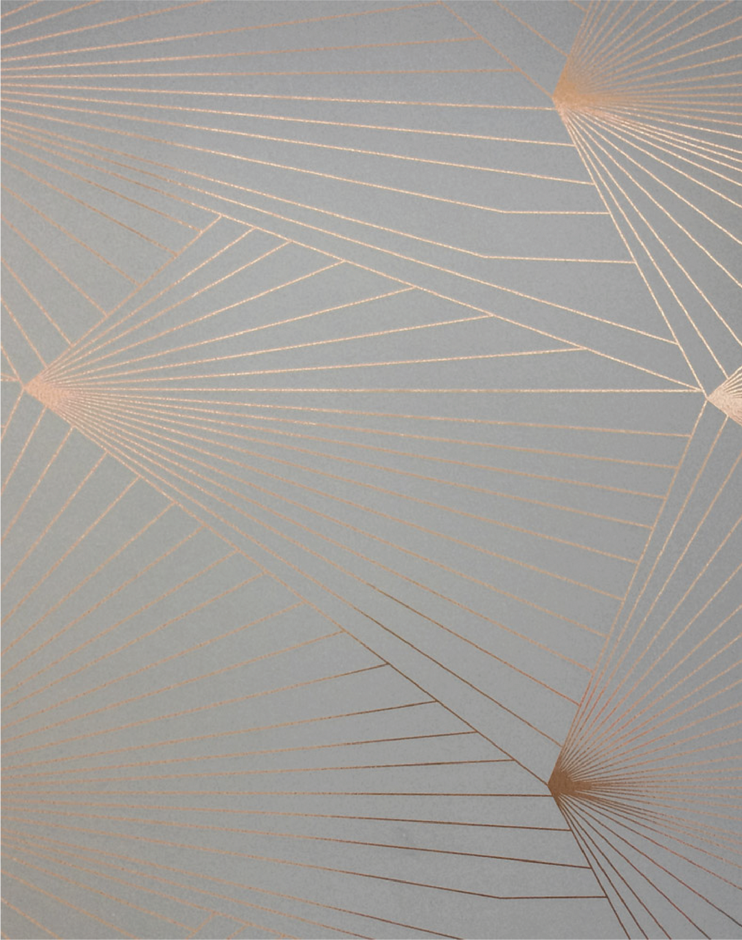 Fan, Copper Rose & Zinc Grey