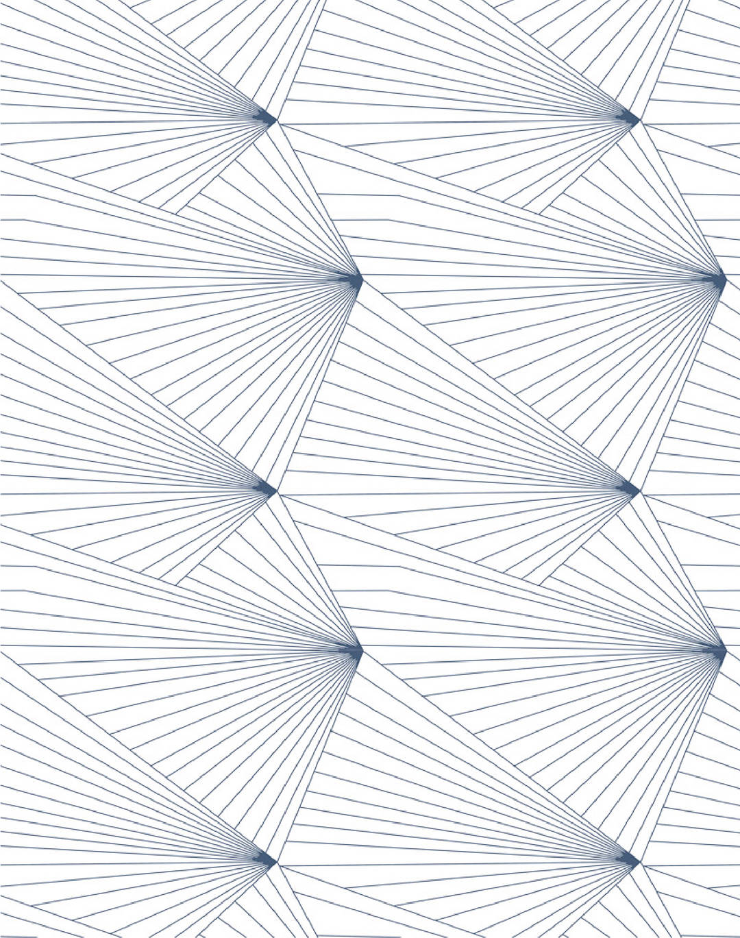 Fan, Navy & White