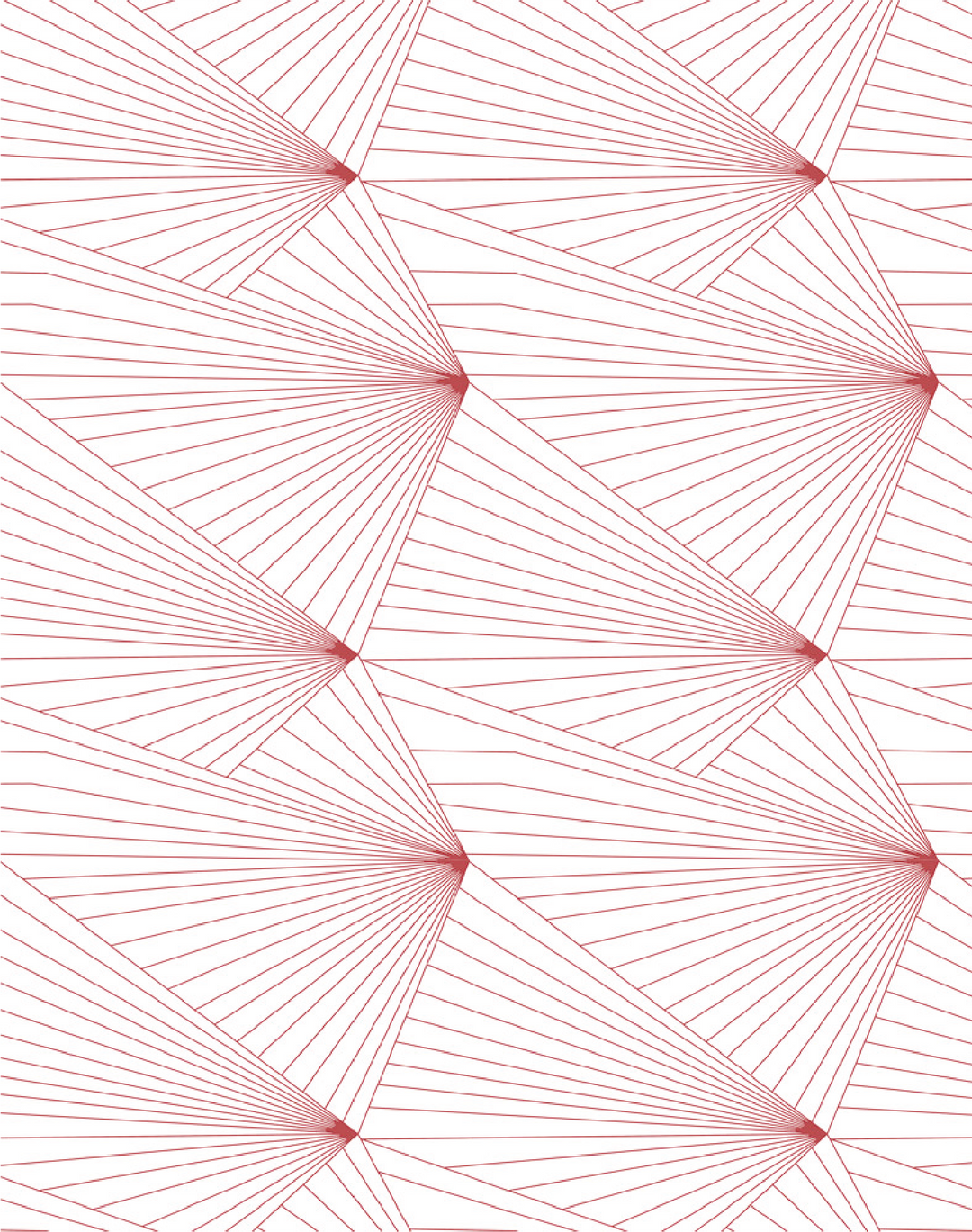 Fan, Red & White